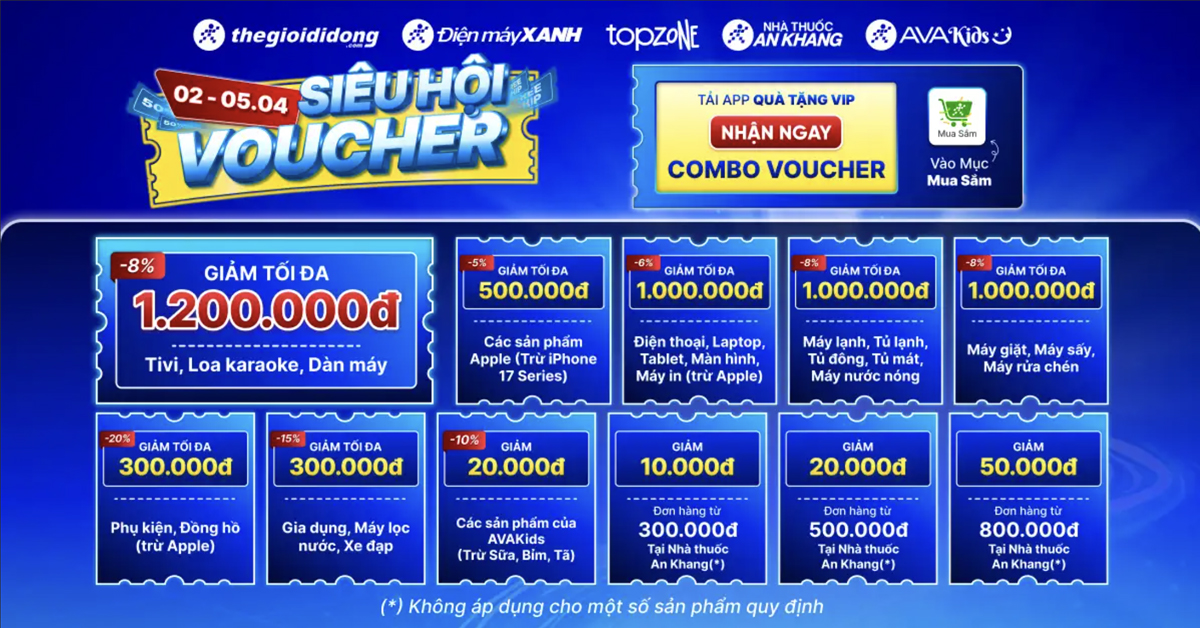 Siêu hội voucher tháng 4 Siêu hội voucher tháng 4