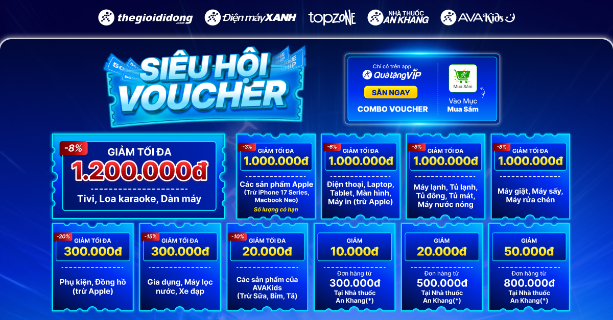Siêu hội voucher tháng 5 Siêu hội voucher tháng 5