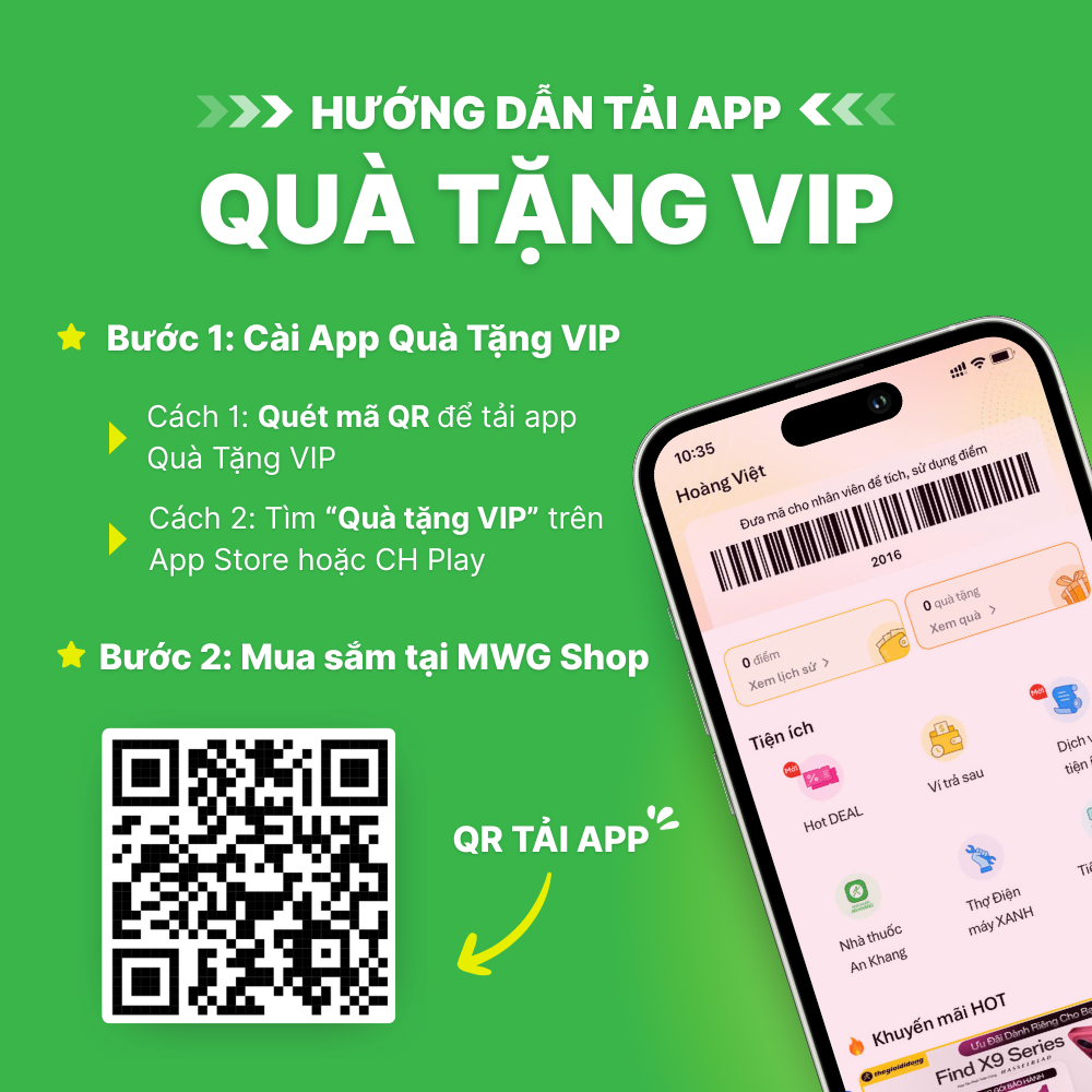 Hướng dẫn tải app Quà tặng VIP