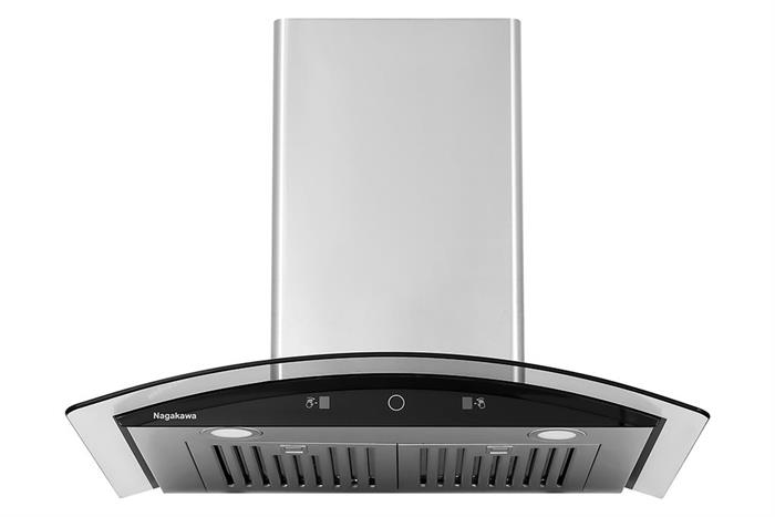 Máy hút mùi kính cong Nagakawa NKCH10M70 điều khiển cảm biến vẫy tay