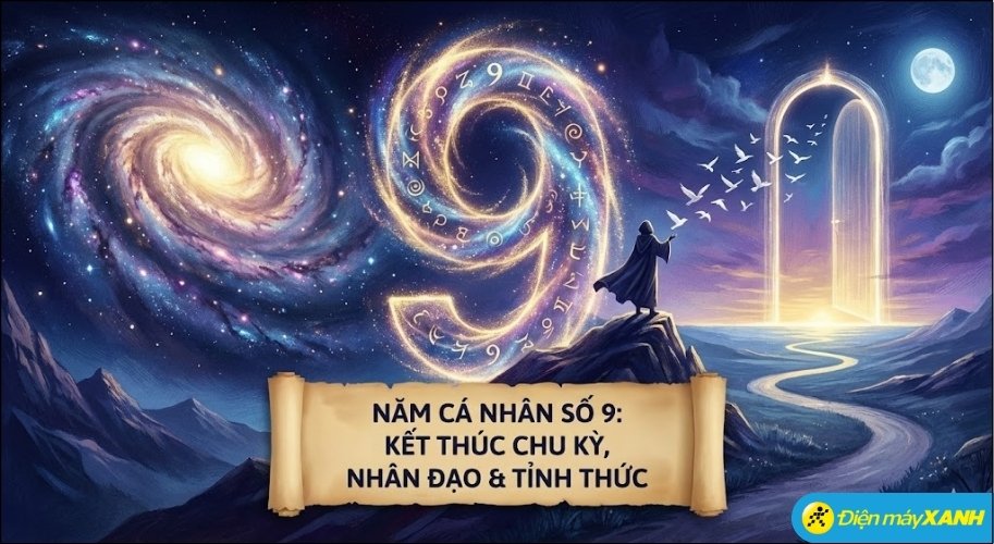 Năm cá nhân số 9 là thời gian hoàn thành các dự án dang dở, thanh lý đồ cũ, làm từ thiện để dọn đường cho chu kỳ mới