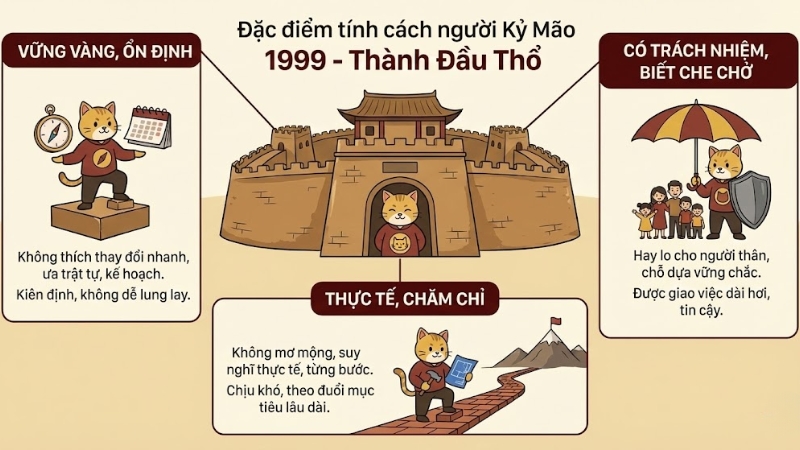 Đặc điểm tính cách người Kỷ Mão 1999 Đặc điểm tính cách người Kỷ Mão 1999
