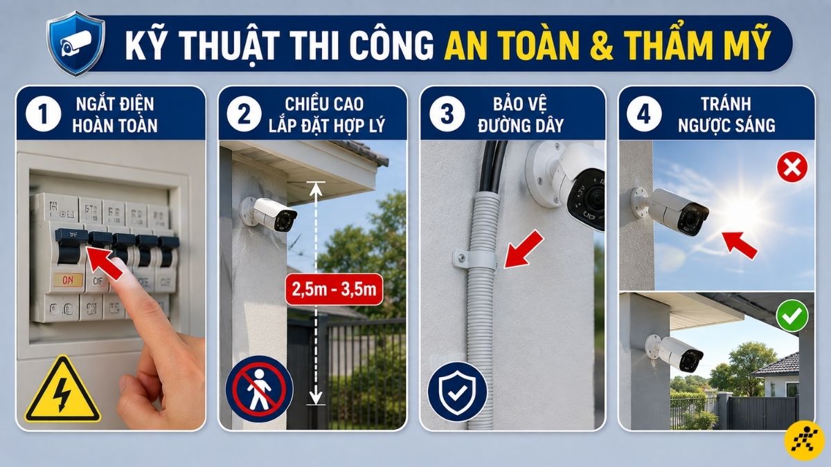 Kỹ thuật thi c&ocirc;ng vật l&yacute; an to&agrave;n v&agrave; thẩm mỹ