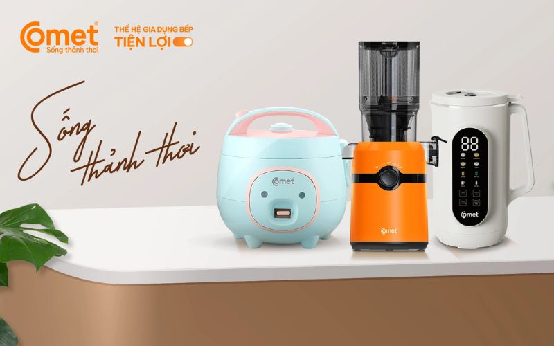 Nồi Comet là thương hiệu Việt Nam, chất lượng cao,  giá cả phải chăng