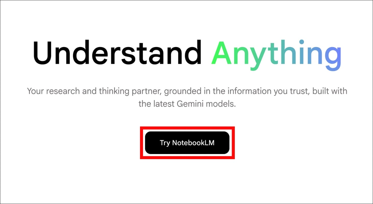 Bắt đầu sử dụng NotebookLM