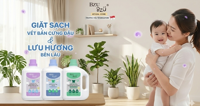 Nước giặt 2 trong 1 BZU BZU có 3 phân loại khác nhau