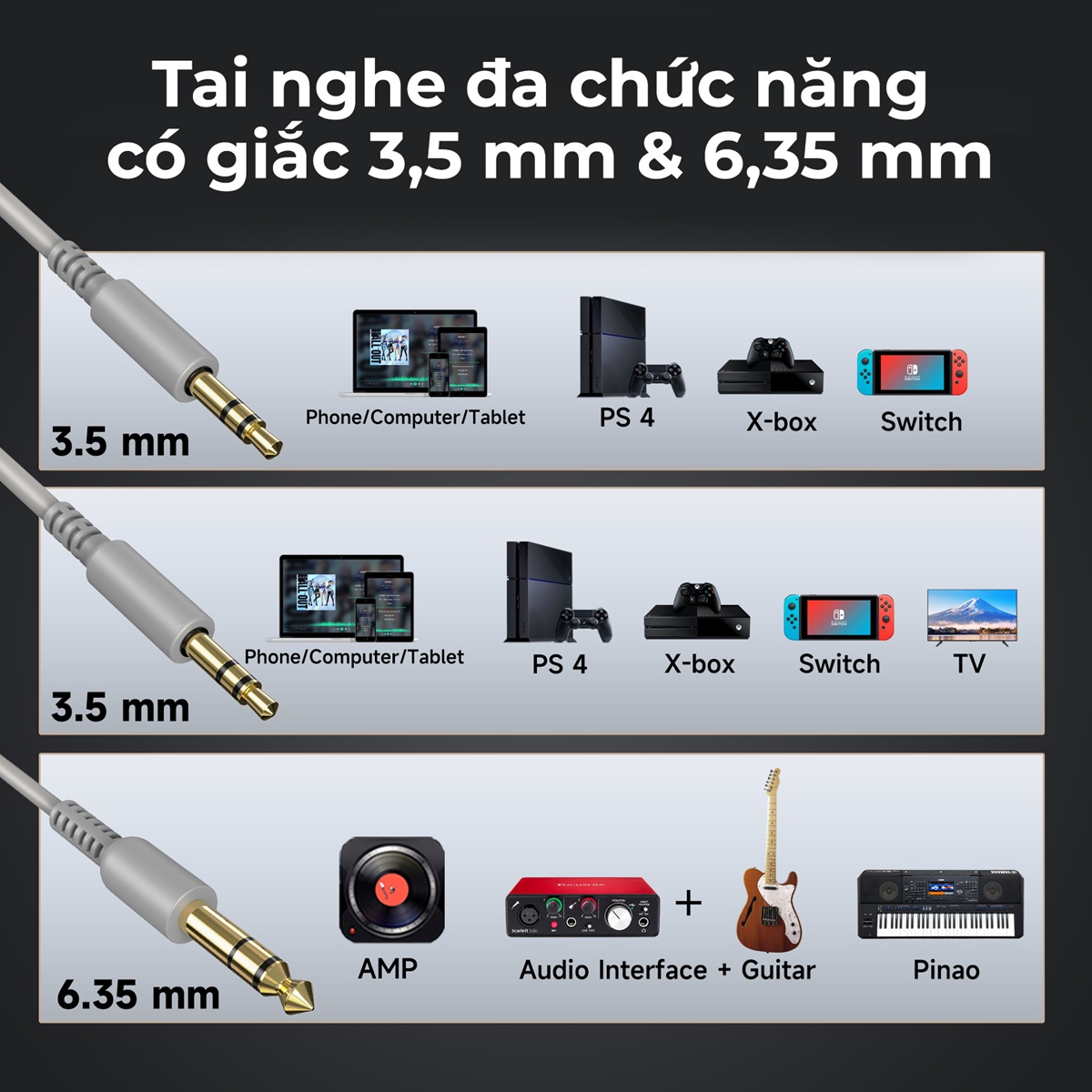 Tai nghe Headphone OneOdio Pro 10