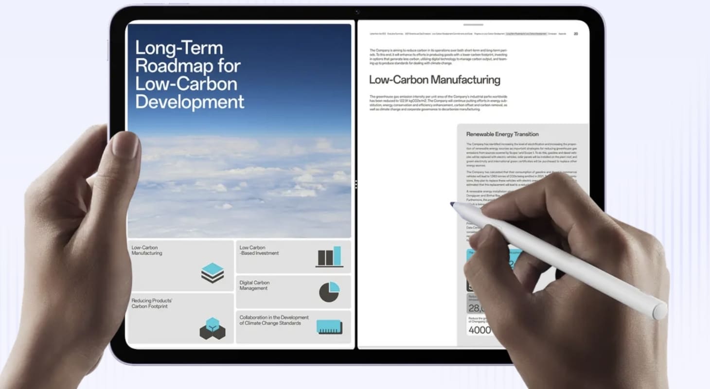 OPPO Pad 5 mang lại trải nghiệm thị giác và vuốt chạm mượt mà OPPO Pad 5 mang lại trải nghiệm thị giác và vuốt chạm mượt mà