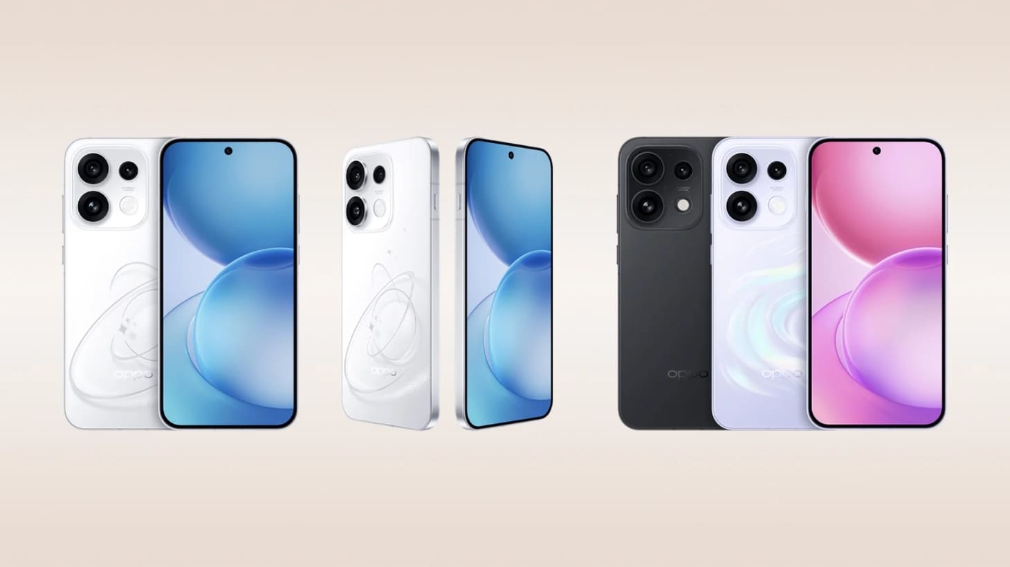 Thiết kế và tùy chọn màu sắc của OPPO Reno16 Thiết kế và tùy chọn màu sắc của OPPO Reno16