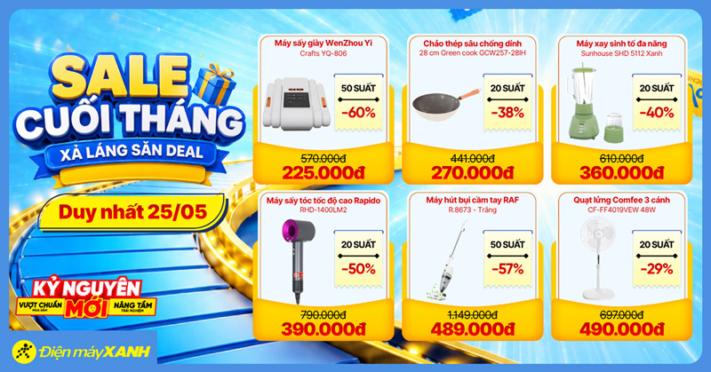 SALE CUỐI TH&Aacute;NG - XẢ L&Aacute;NG SĂN DEAL