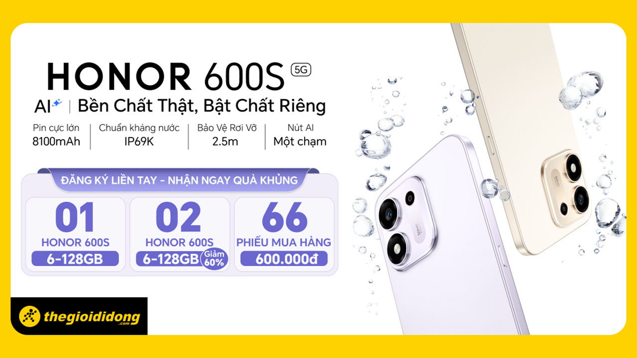 Minigame Chờ Đón Honor 600S: Cơ Hội Trúng Điện Thoại Và Voucher Giảm Đến 60%