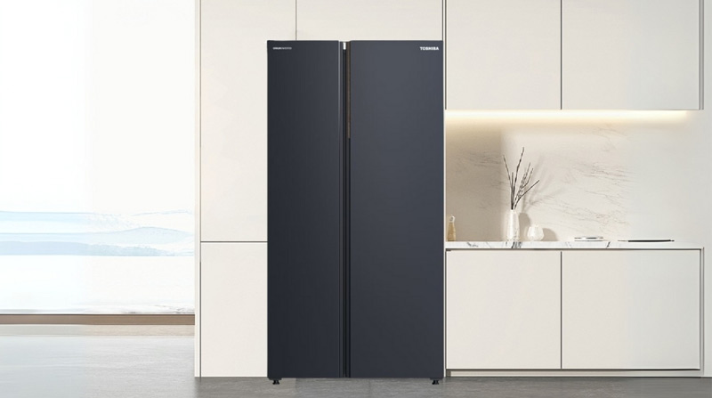 Tủ lạnh Toshiba Inverter 711 lít Side By Side GR-RS910WI-PMV(06)-MG có dung tích lớn giúp bảo quản trọn vẹn hương vị thực phẩm ngày Tết