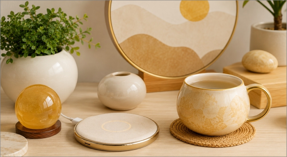 Người sinh năm 1993 nên ưu tiên những món đồ trang trí, đế sạc không dây hay cốc nước có thiết kế bo tròn mềm mại