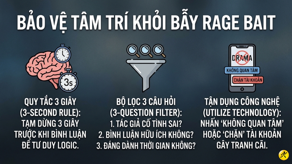 C&aacute;ch bảo vệ t&acirc;m l&yacute; trước "bẫy" Rage bait