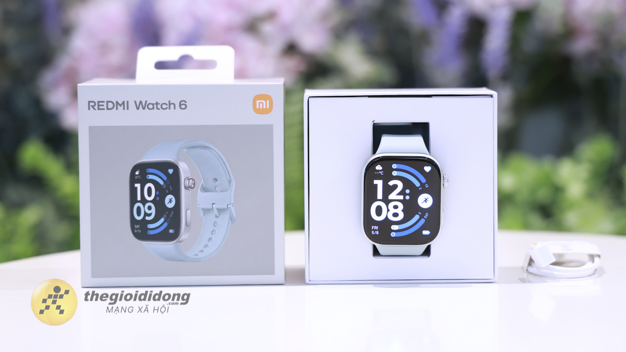 Trên tay Xiaomi Redmi Watch 6: Thiết kế hiện đại, màn hình lớn 2.02 inch, pin bền 24 ngày