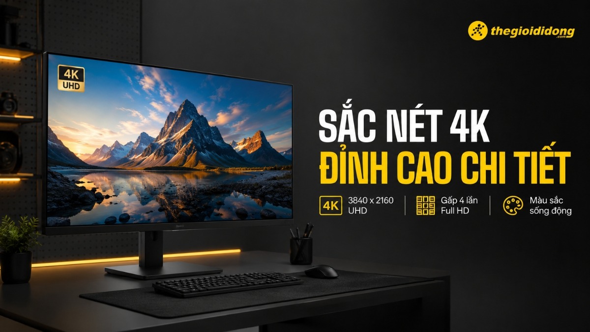 Màn hình máy tính 4K sắc nét đỉnh cao chi tiết Màn hình máy tính 4K sắc nét đỉnh cao chi tiết
