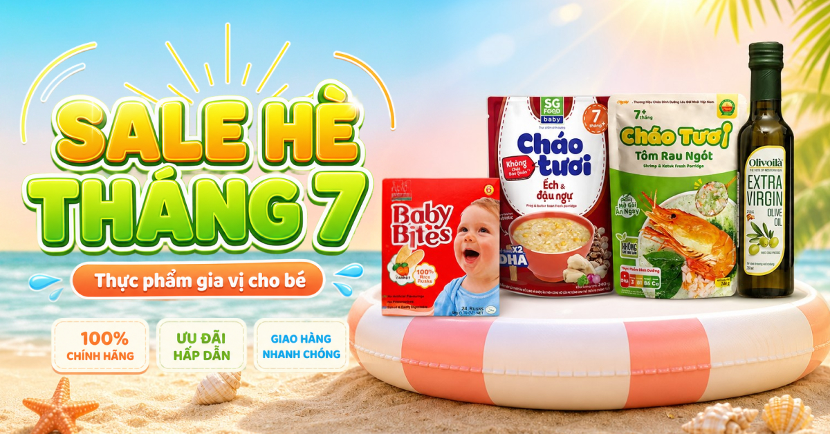 Ưu đãi Thực phẩm gia vị cho bé - Sale hè tháng 7