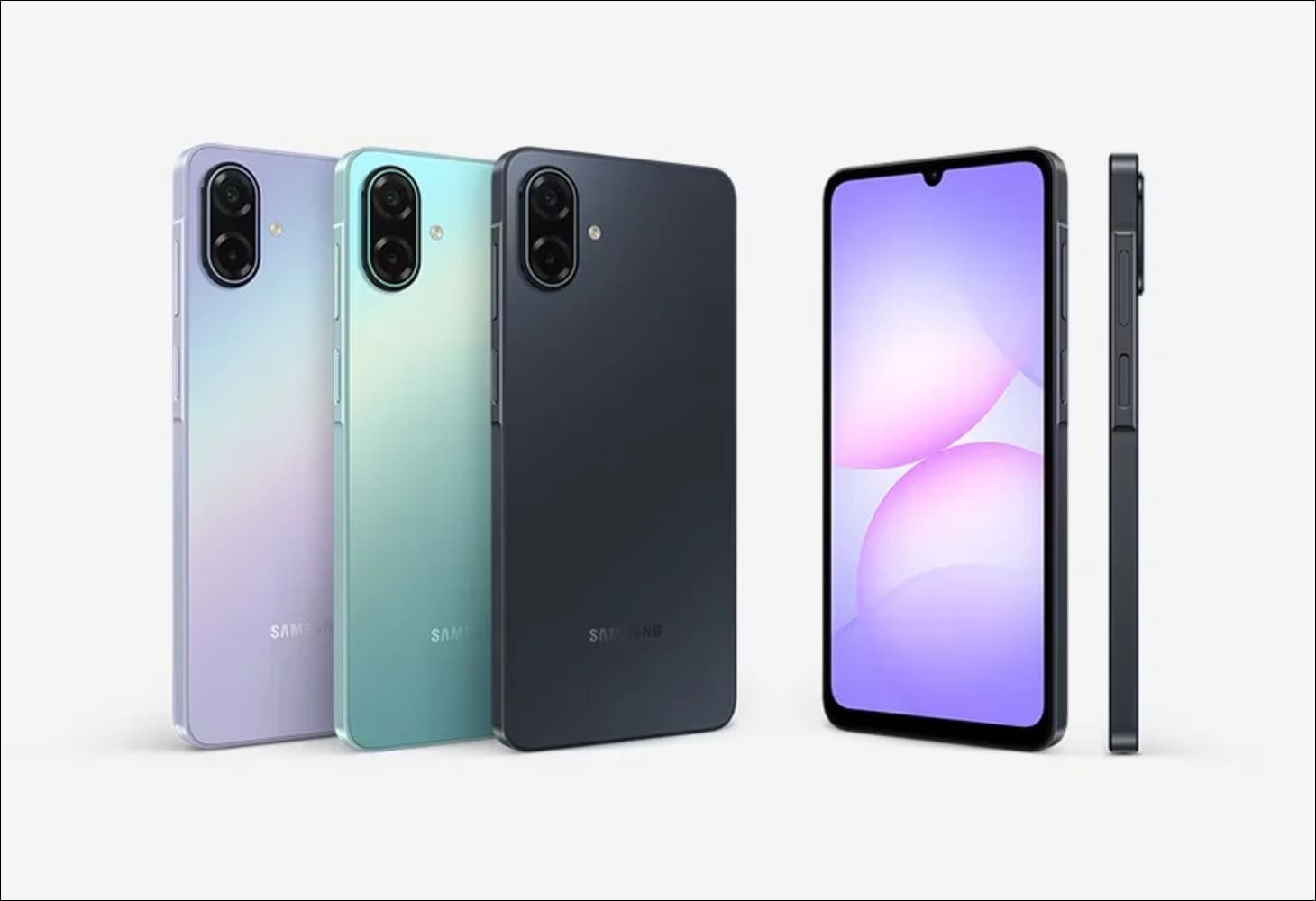 Samsung Galaxy A07 5G ra có 3 phiên bản màu thu hút: Đen, Xanh và Tím