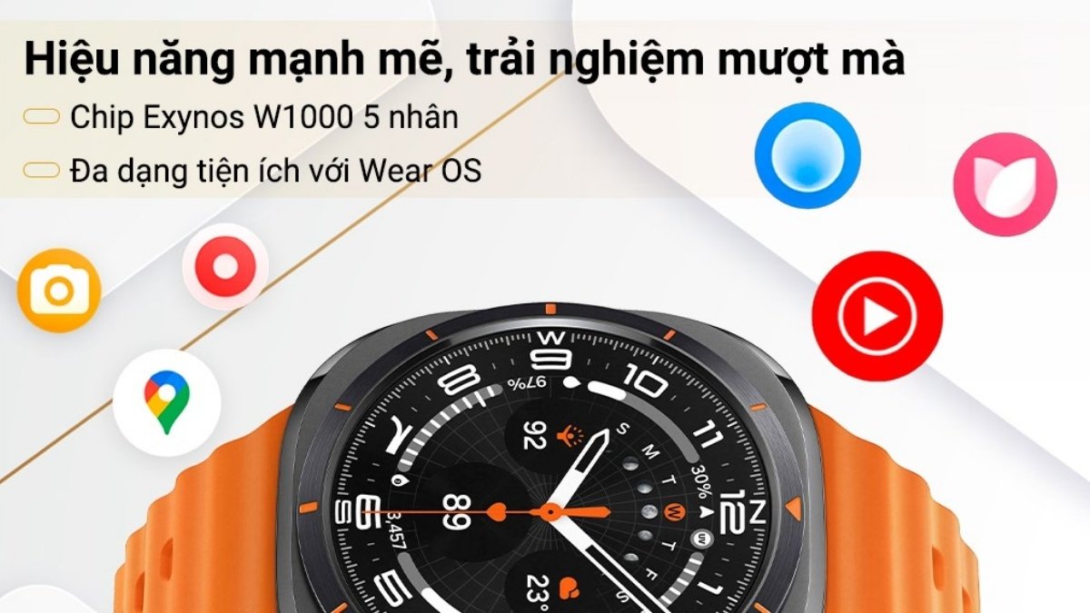 Chip Exynos W1000 tiến trình 3nm trên Galaxy Watch Ultra Chip Exynos W1000 tiến trình 3nm trên Galaxy Watch Ultra