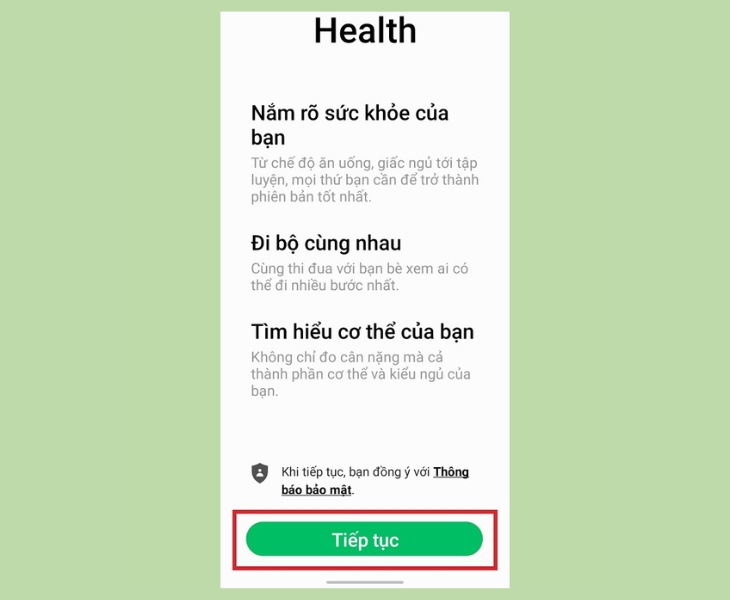 Khi ứng dụng khởi động lần đầu, bạn sẽ thấy các thông báo về điều khoản và quyền riêng tư