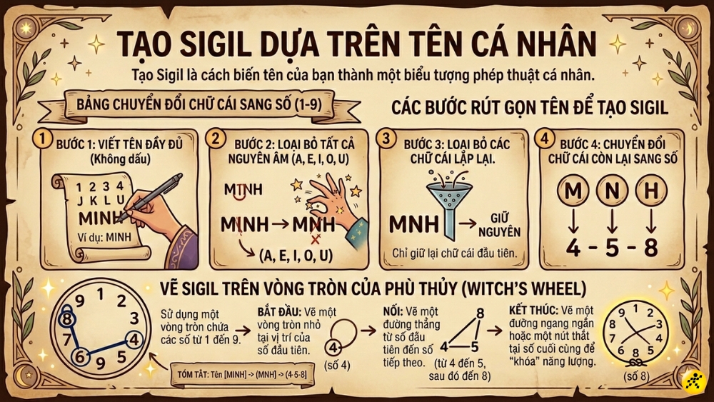 Tạo Sigil theo t&ecirc;n c&aacute; nh&acirc;n