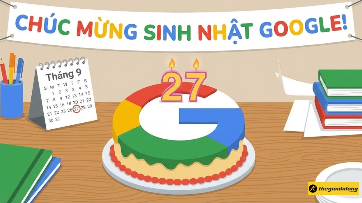 Sinh nhật Google l&agrave; ng&agrave;y 27/9 hằng năm