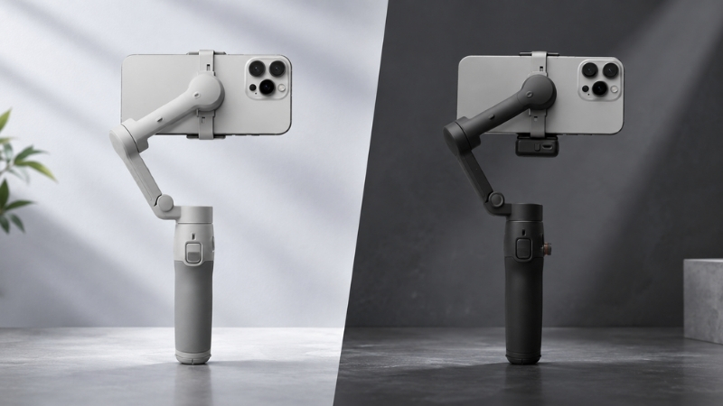 DJI Osmo Mobile 7 và 7P có thiết kế gần giống nhau DJI Osmo Mobile 7 và 7P có thiết kế gần giống nhau