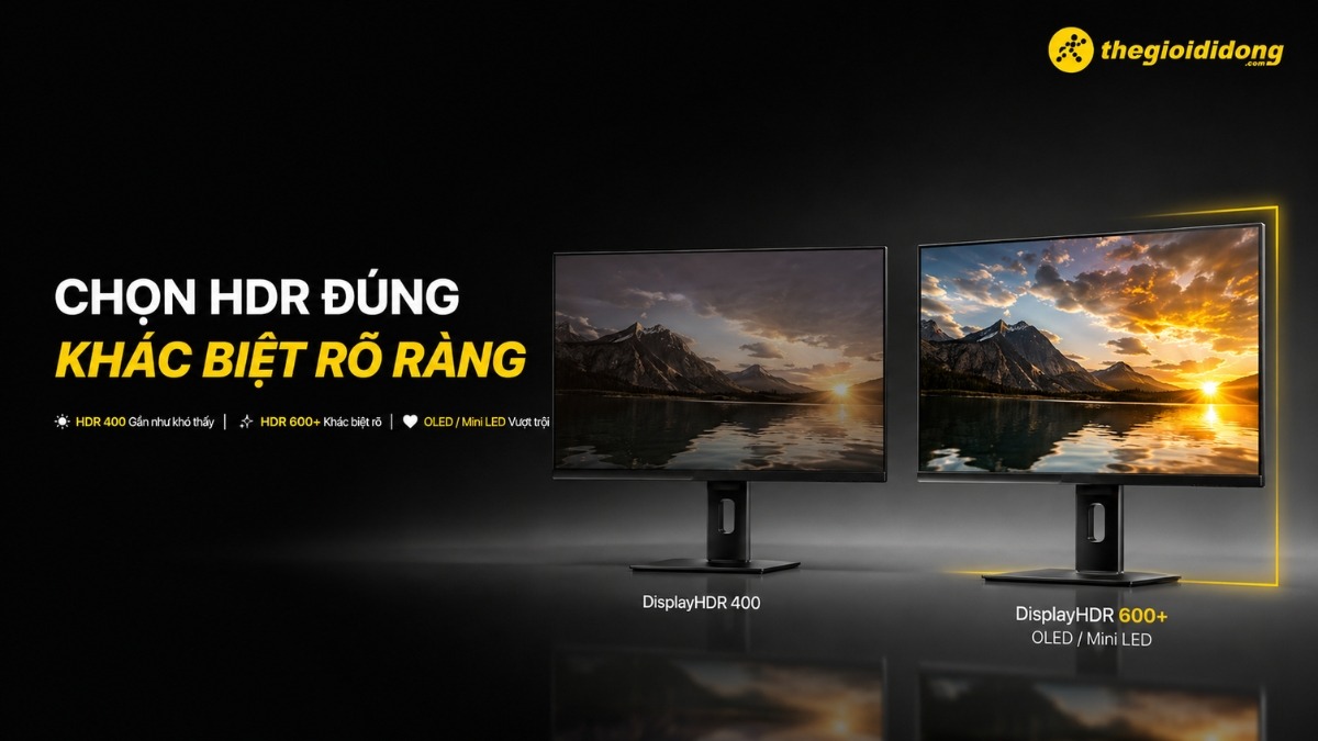 So sánh chất lượng hiển thị chuẩn HDR trên màn hình 4K So sánh chất lượng hiển thị chuẩn HDR trên màn hình 4K