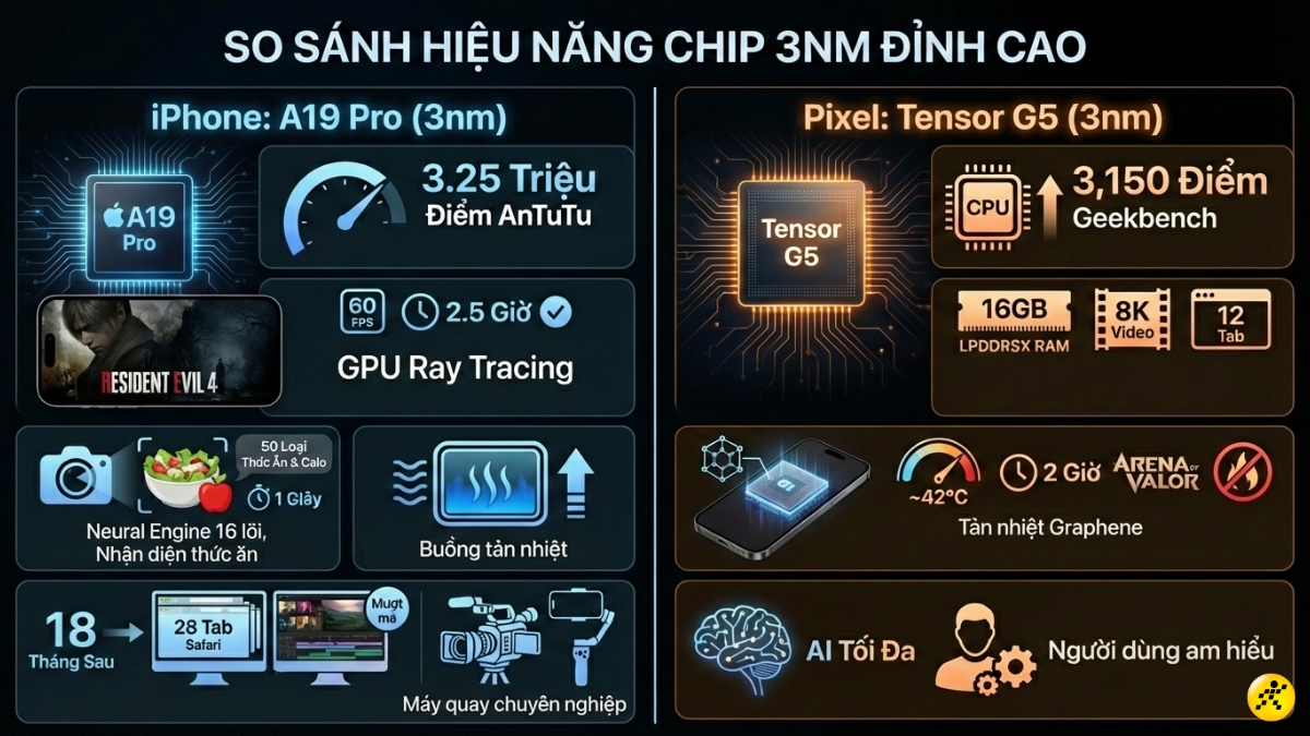 Hiệu năng đỉnh cao tr&ecirc;n 17 Pro Max v&agrave; Pixel 10 Pro XL