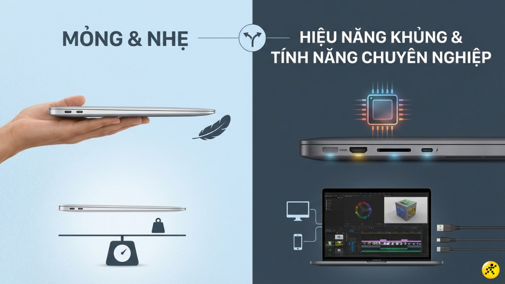 MacBook Air M4 và MacBook Pro M4 MacBook Air M4 và MacBook Pro M4