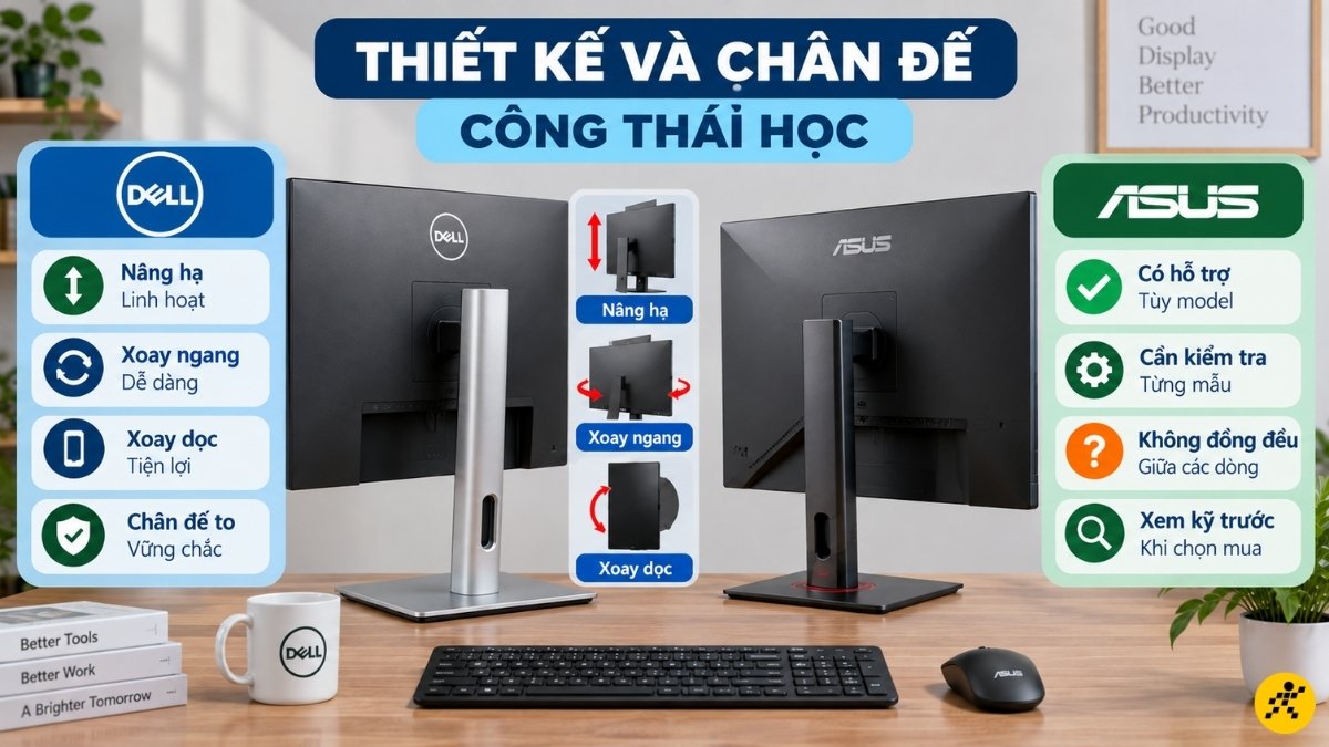 Dell luôn được đánh giá rất cao về tính công thái học Dell luôn được đánh giá rất cao về tính công thái học