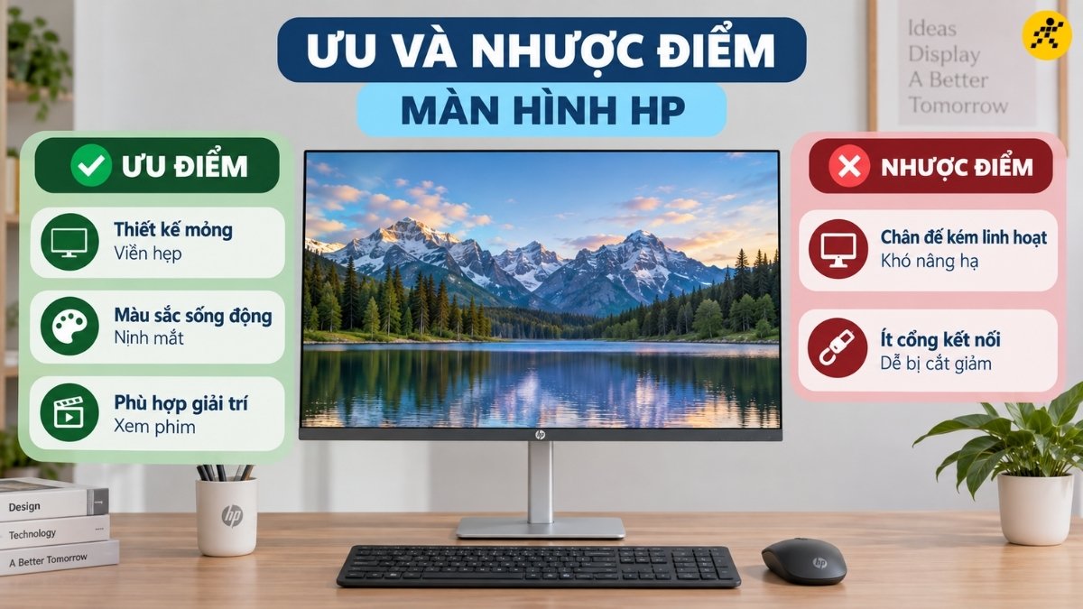 Ưu và nhược điểm của màn hình HP Ưu và nhược điểm của màn hình HP