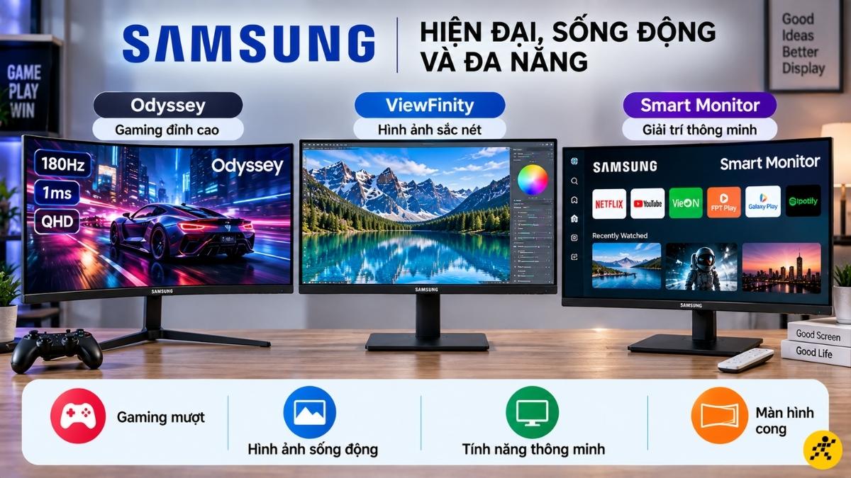 Samsung định vị sản phẩm thiên nhiều hơn về giải trí, gaming Samsung định vị sản phẩm thiên nhiều hơn về giải trí, gaming