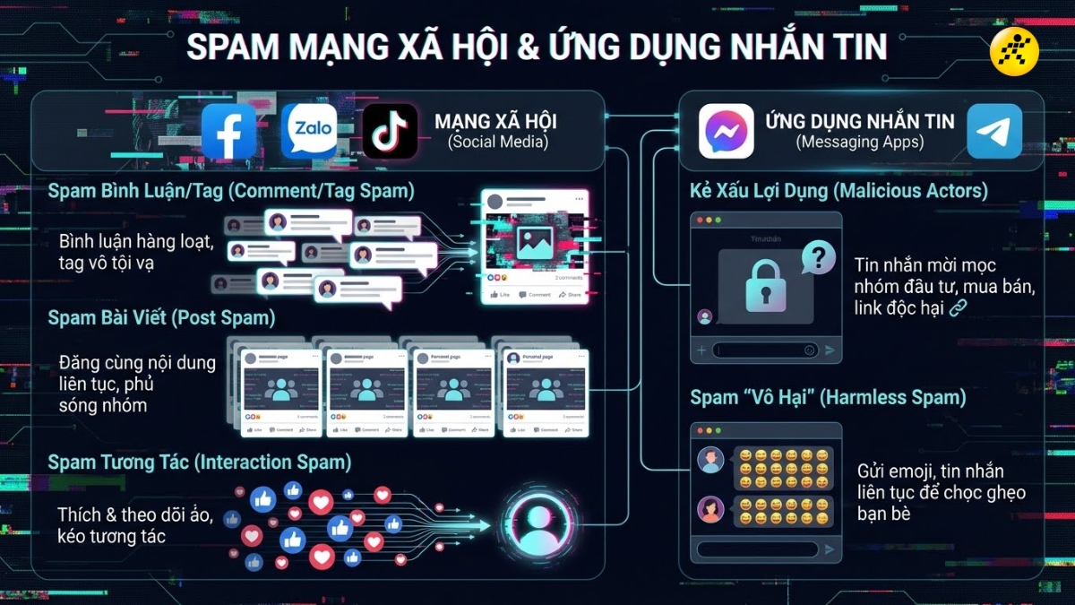 Spam tr&ecirc;n Mạng x&atilde; hội 