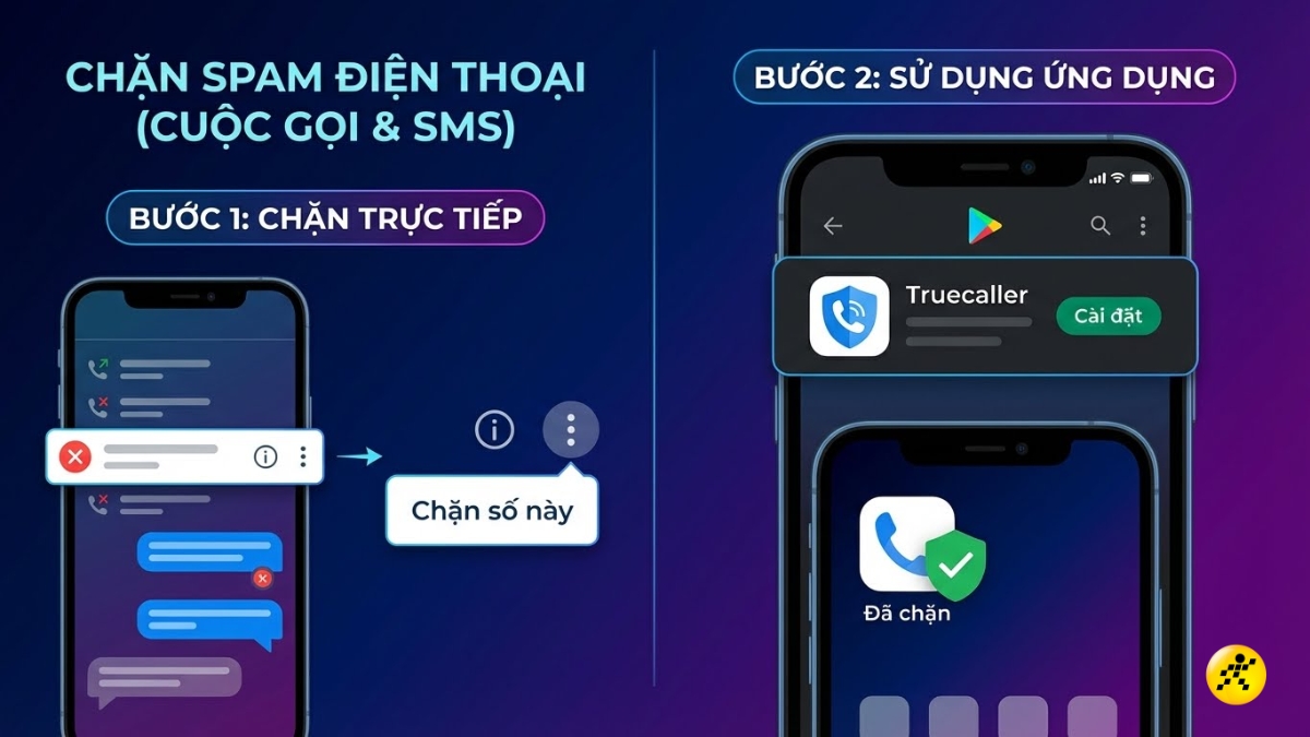 Chặn Spam tr&ecirc;n điện thoại