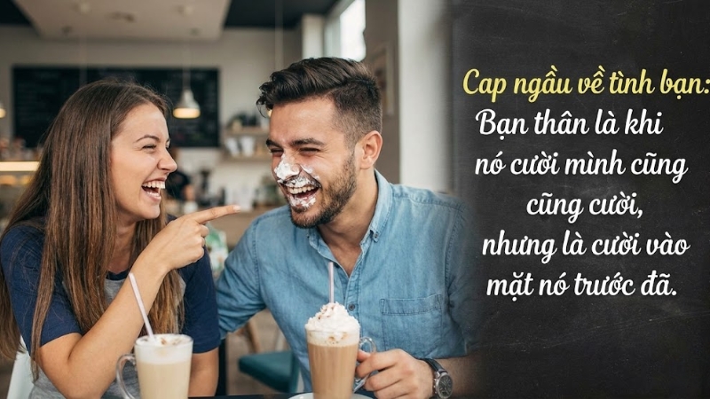 Cap ngầu về t&igrave;nh bạn
