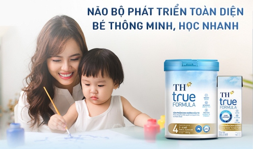 Sữa bột TH true Formula giúp não bộ phát triển toàn diện