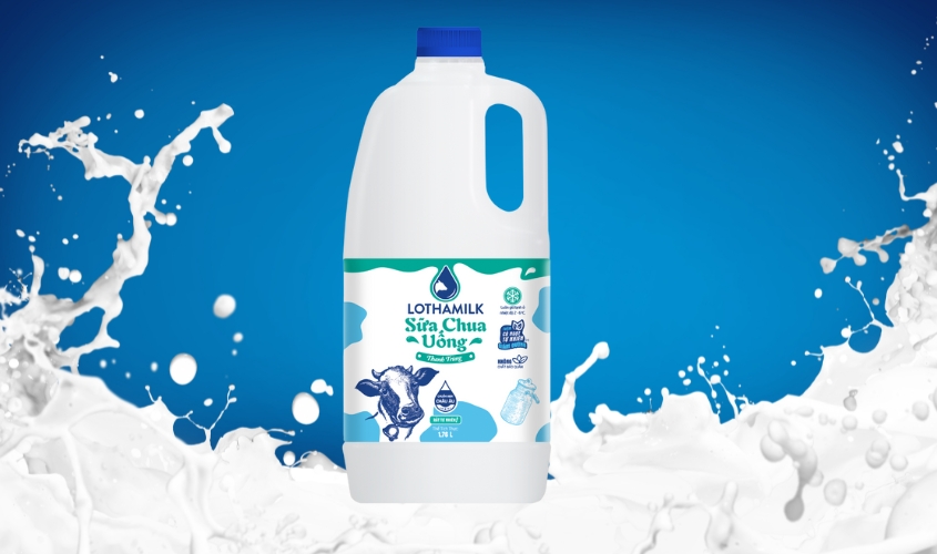 Sữa chua uống Lothamilk dùng được cho trẻ từ 1 tuổi