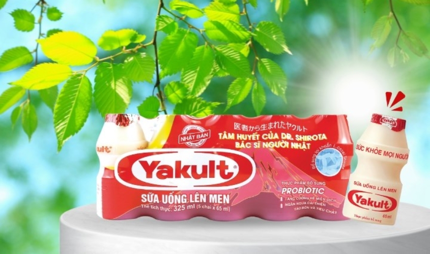 Lốc 5 chai sữa chua uống lên men Yakult 65 ml (từ 6 tháng)