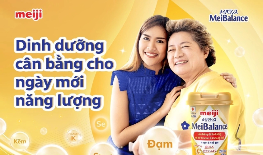 Sữa Meiji MeiBalance mang đến dinh dưỡng cân bằng cho người dùnng