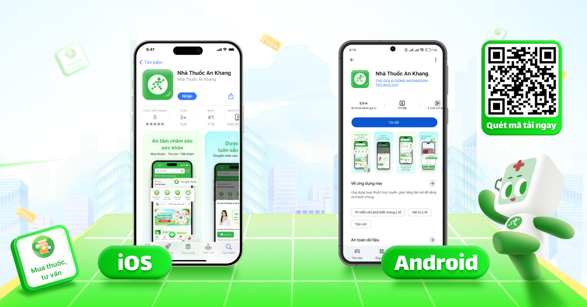 TẢI APP AN KHANG - NHẬN NGAY ƯU Đ&Atilde;I: Voucher đến 200.000đ v&agrave; Freeship mọi đơn h&agrave;ng!