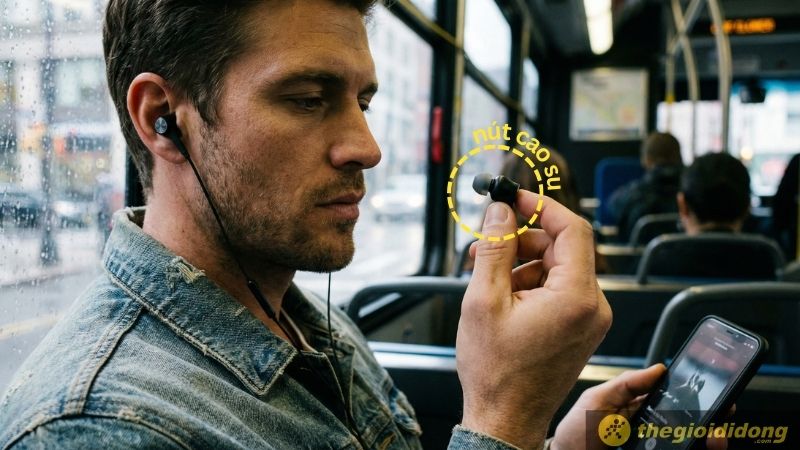 Tai nghe in-ear (nhét sâu vào tai) có phần ống dẫn âm nhỏ gọn, được thiết kế để nhét sâu vào trong ống tai người dùng nhờ các đệm cao su (ear tips)