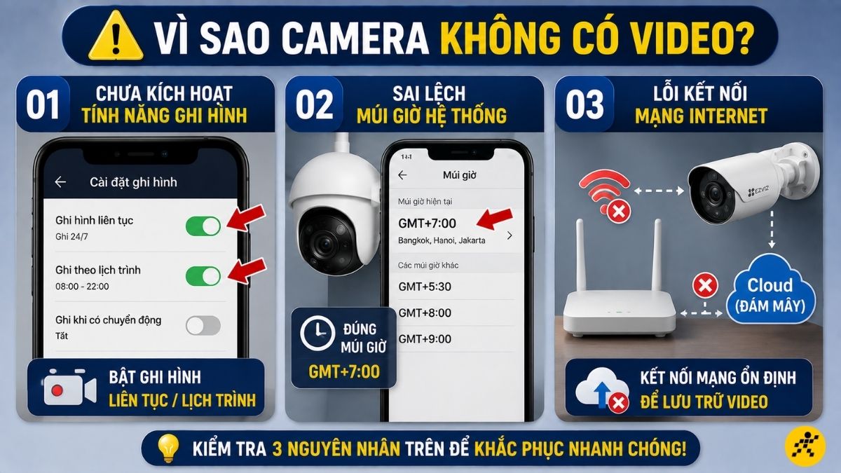 L&yacute; do camera kh&ocirc;ng c&oacute; bản ghi