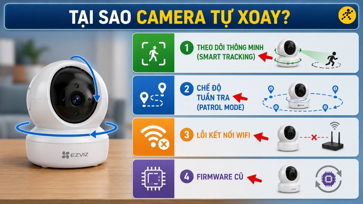 Nguy&ecirc;n nh&acirc;n camera tự xoay