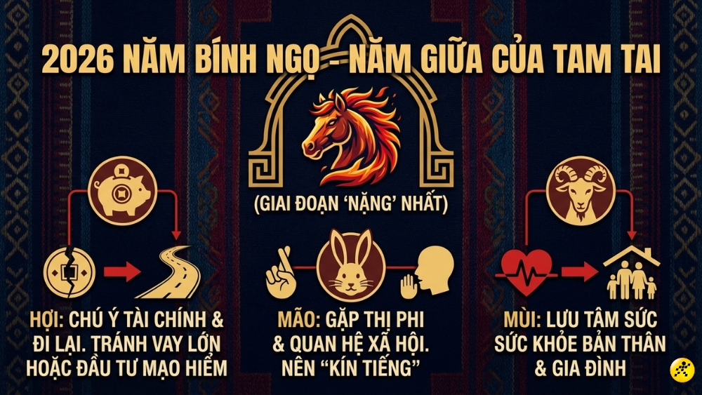 C&aacute;c tuổi gặp hạn Tam tai trong năm 2026