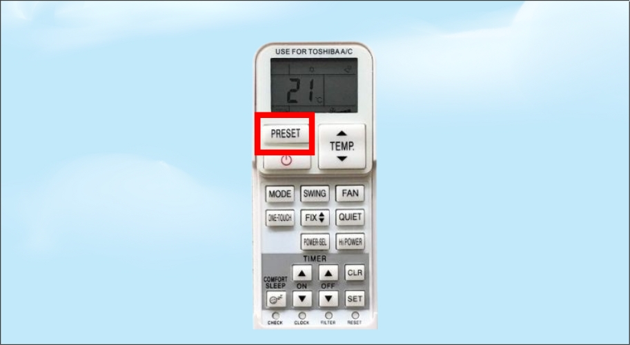 Bấm và giữ nút SET khoảng 3 giây, sau đó thả ra và tiếp tục bấm giữ nút SET thêm khoảng 6 giây