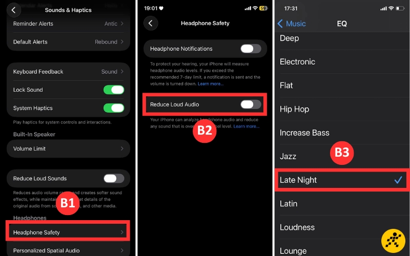 Tùy chỉnh tai nghe an toàn để tăng âm lượng trên iPhone Tùy chỉnh tai nghe an toàn để tăng âm lượng trên iPhone