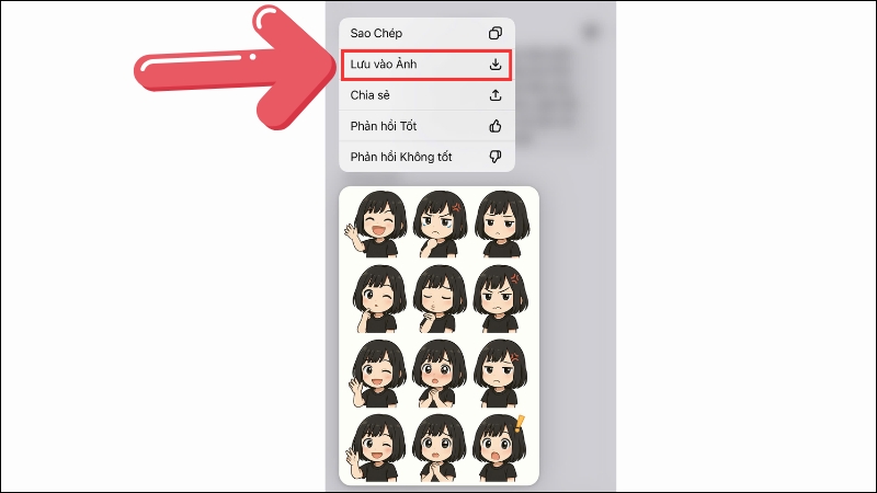 Bạn nhấn v&agrave;o ảnh v&agrave; chọn tải về m&aacute;y