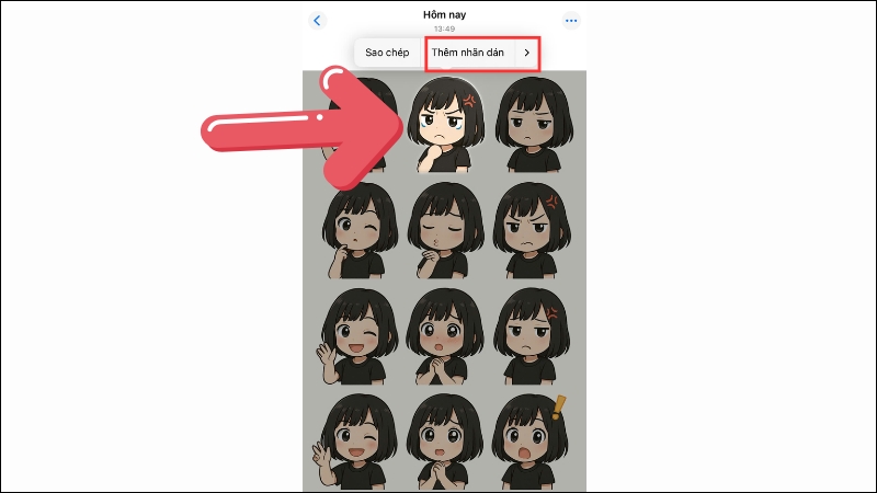 Chọn Th&ecirc;m nh&atilde;n d&aacute;n