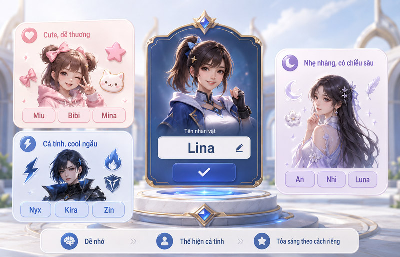 Khám phá hàng loạt tên game tiếng Anh, cute, ngầu và ý nghĩa cho nữ cực dễ nhớ